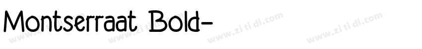 Montserraat Bold字体转换
